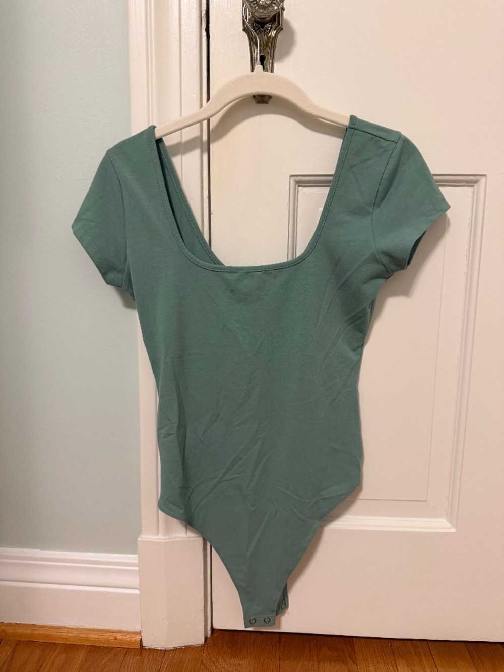 American Eagle Green Short-Sleeve Bodysuit
